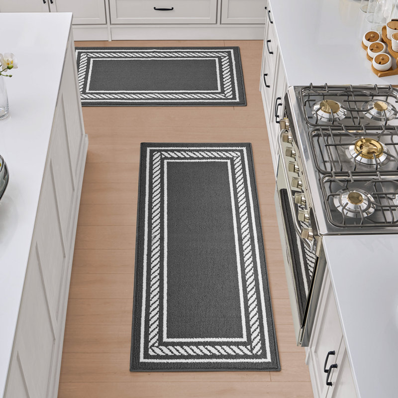 Nautica Rope Border Machine Washable All Loop Tufted Rugs