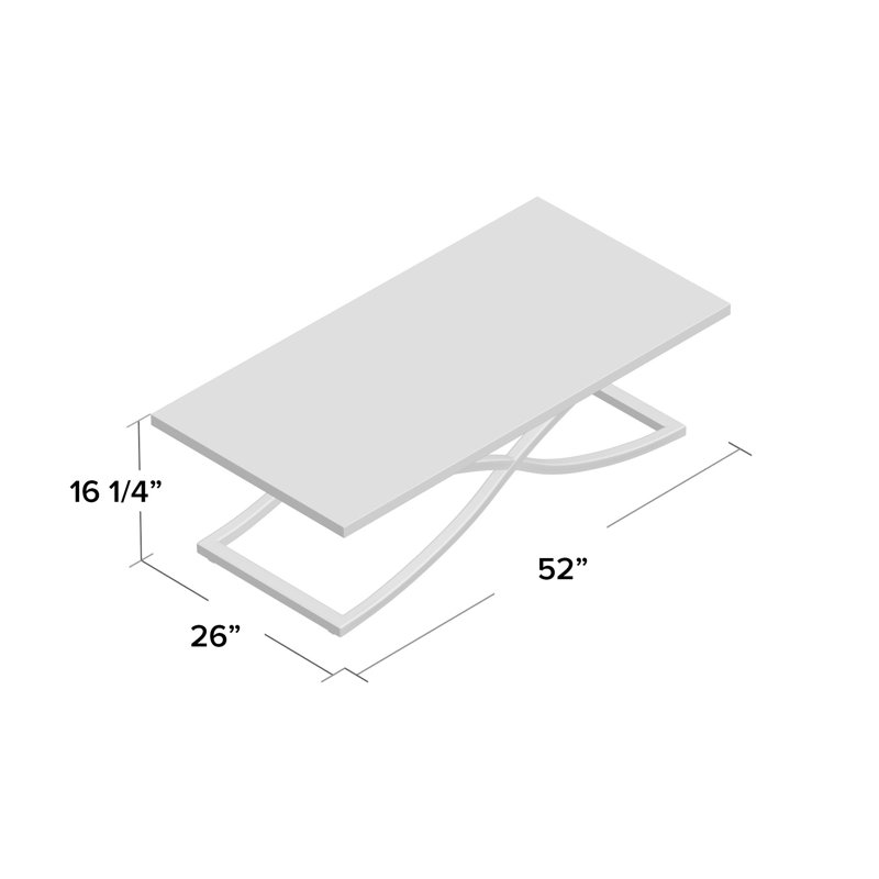 Marco Outdoor Coffee Table, Dove Gray
