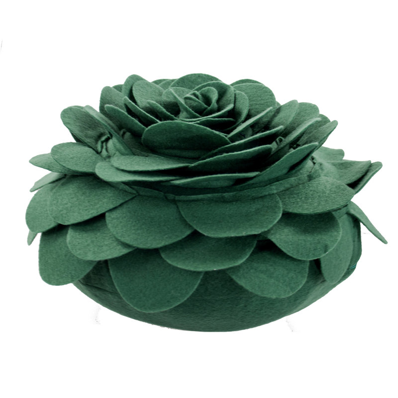  Housse de coussin en polyester, Housse de coussin seulement - sans coussin, 16 po x 16 po, Vert