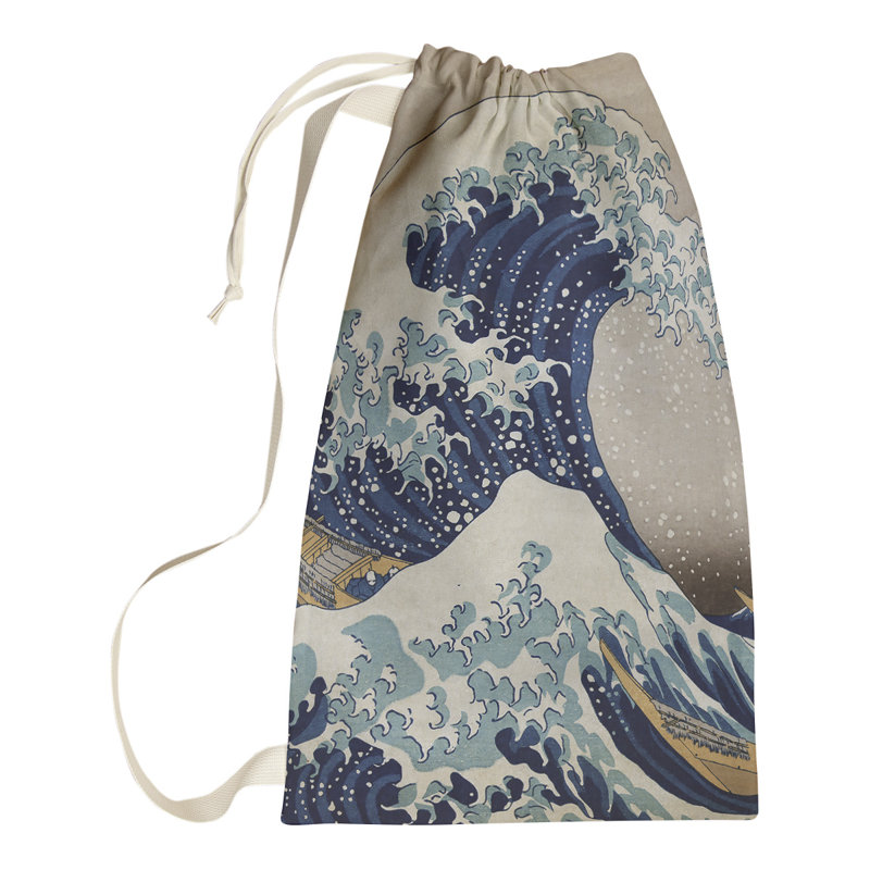 Hague Fabric Laundry Bag with Handles, Small ( 64" H x 20" W x 1.5" D), Tana Gray