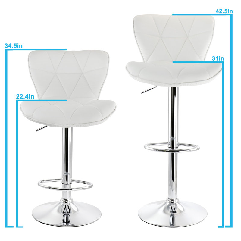 Tabouret Milorad, Blanc
