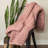 Donna Sharp Chunky Knit Mauve Woven Throw-1632625860