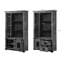 RAILWAY LUX 1750cm H x 100cm W Solid Wood Standard Bookcase