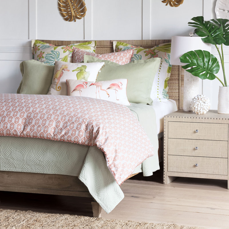 Tivoli Lime Egyptian Cotton Sateen, Queen Pillowcase