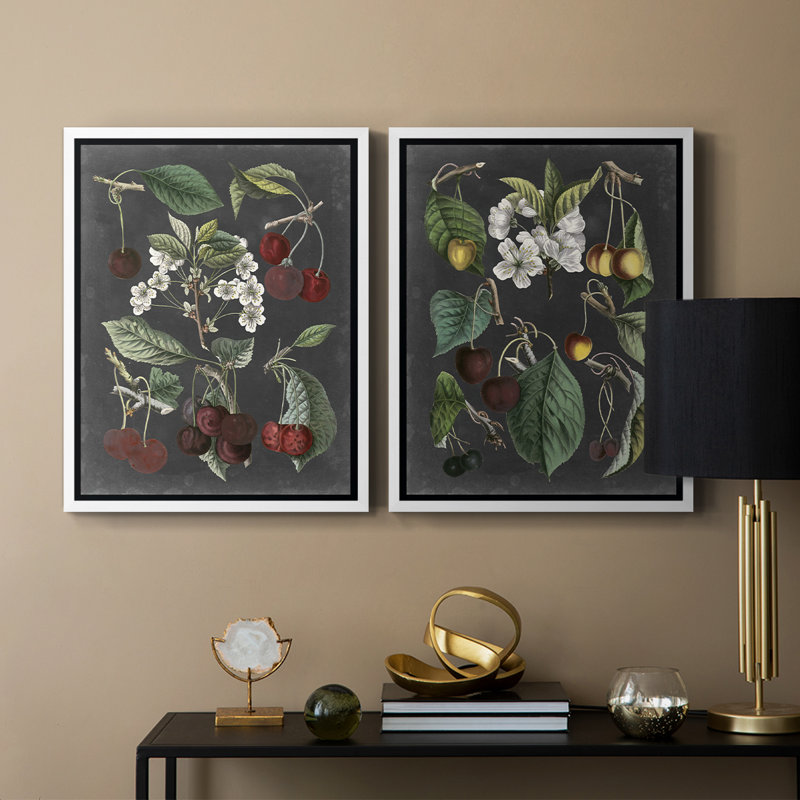 Impression encadrée Orchard Variétés I-Premium - prête à être accrochée - aucun clou requis - aucun clou requis, Blanc