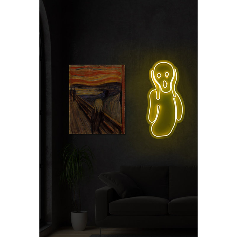 Ruban néon flexible à DEL, imperméable, lueur jaune, 11 x 21,7 x 1,2 pouces | DC 12 V, 350 lumens, IP67 | Gabarit en mousse de PVC, adaptateur 12V 4A | Parfait pour la décoration intérieure, les fêtes et les événements