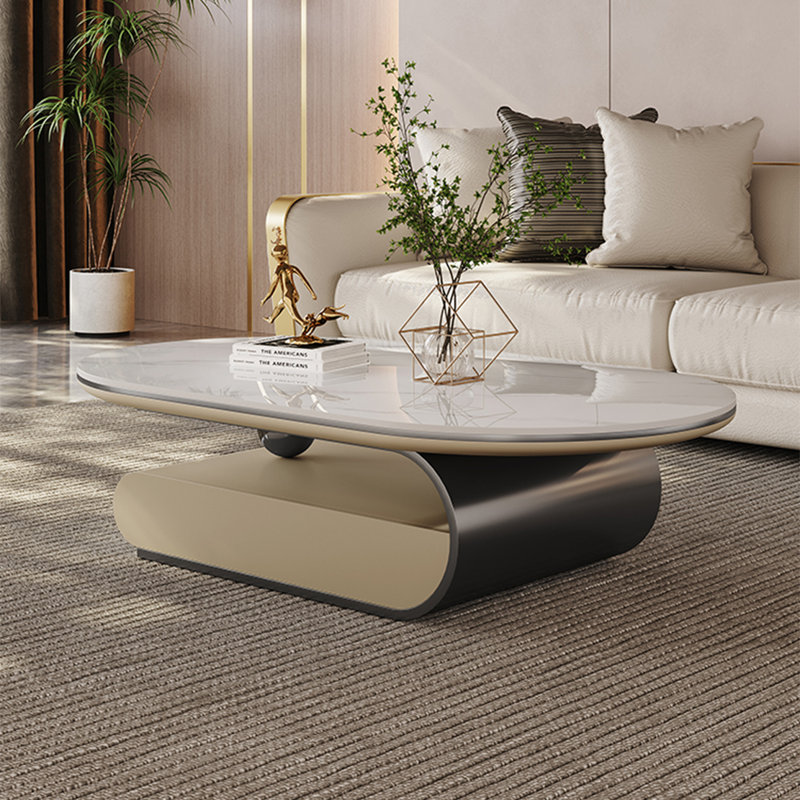 Loden, Plateau blanc / base gris foncé, H 18,9 po x L 47,2 po x l 23,6 po