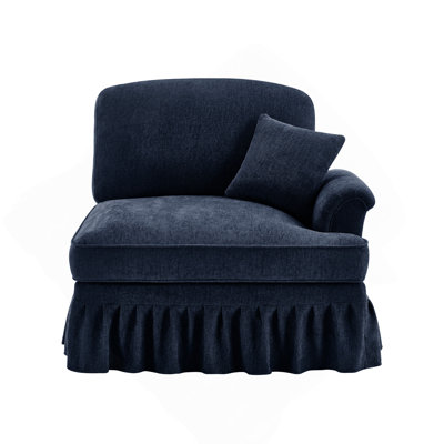 Sofa RSF Chenille W/1 Pillow -blue