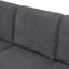 Canapé modulaire rembourré avec 2 repose-pieds