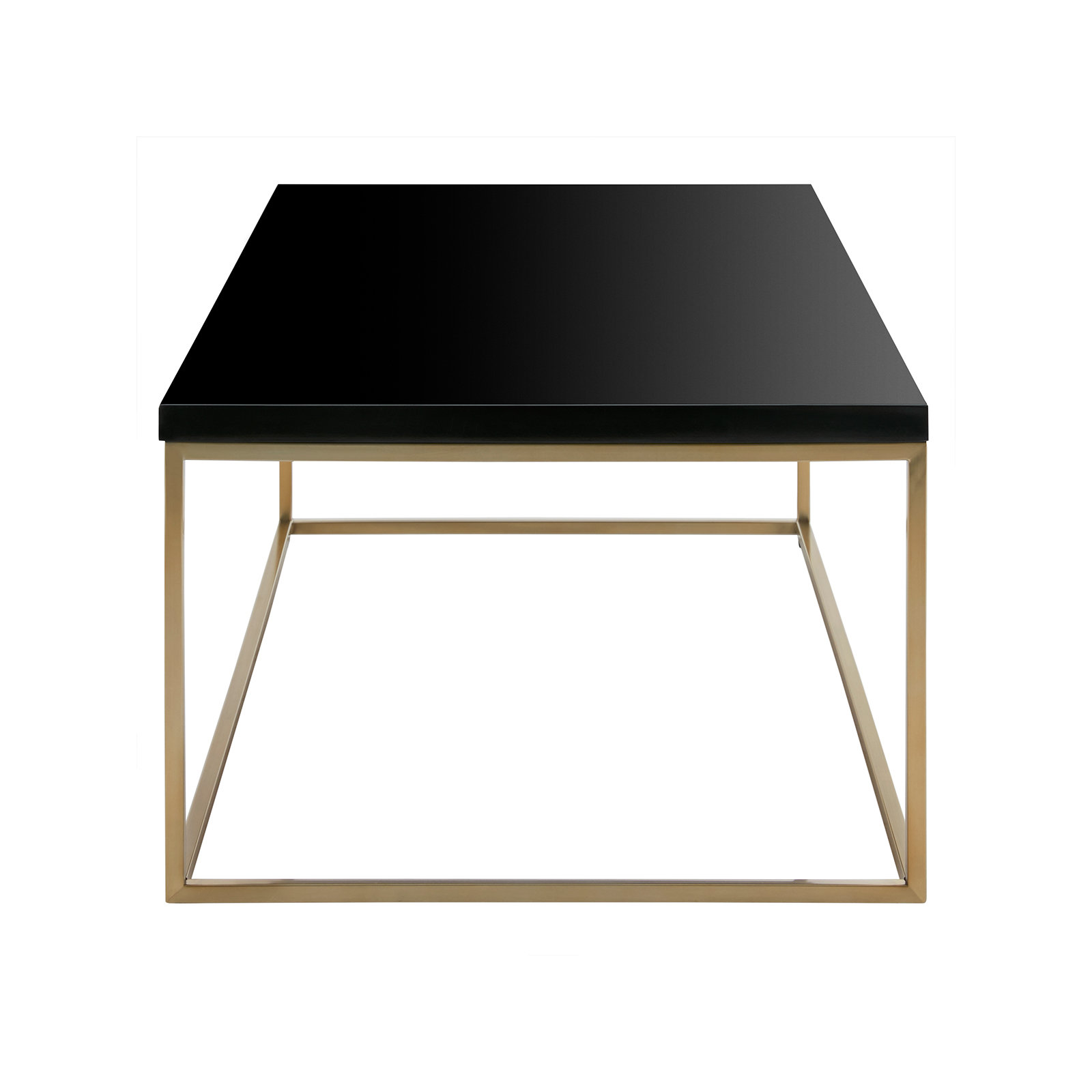 Valeta Coffee Table, Black Top/Gold Base