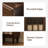 23"H Traditional Solid Wood Nightstand Set with Fluted Glass Doors, Storage Drawer-102430243-102430246