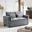 Lit convertible 2 places en velours gris