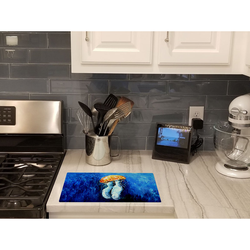 Fanta Sea Jellyfish Glass Cutting Board