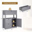Armoire de rangement multifonctionnelle 3 tiroirs et 1 porte-231176522