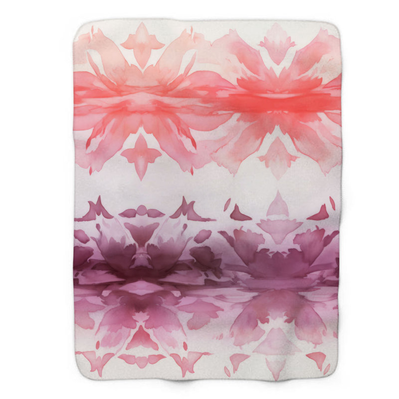 Couverture rose 1 pièce de qualité supérieure, Lit simple