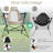 Hammock Folding Camping Chair - Outdoor Folding Portable Swing Camp Chairs with Aluminum Alloy Adjustable Back and Pillow Cup Holder for Beach Lawn Patio-603735604-603735607