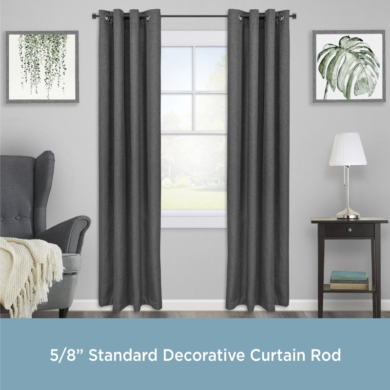 Kenney Cartwright 5/8" Standard Decorative Window Curtain Rod