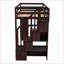 Lit mezzanine simple en bois avec tiroirs de rangement