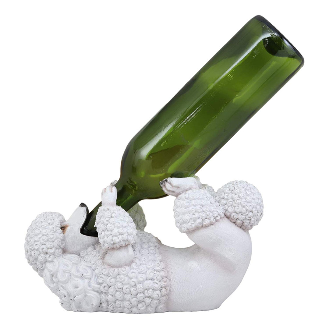 Comanche Tabletop Wine Bottle Rack in White August Grove®