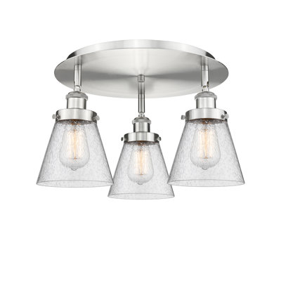 Plafonnier encastré 3 lumières Cone