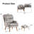 Maybery 44.1''Wide Modern Soft Upholstered Standard Reclining Accent Chair With Ottoman-877550735