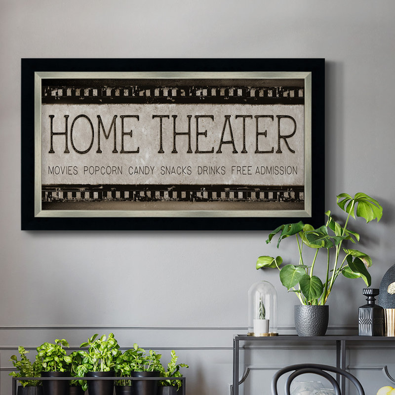 Cinéma maison - reproduction d'art sur toile, H 21 po x l 37 po x P 1 po