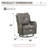 Wicker Patio Furniture Set- 4 Pieces Swivel Patio Chairs,PE Rattan Outdoor Rocking Chairs Porch Furniture for Garden Deck-87763115-87763116