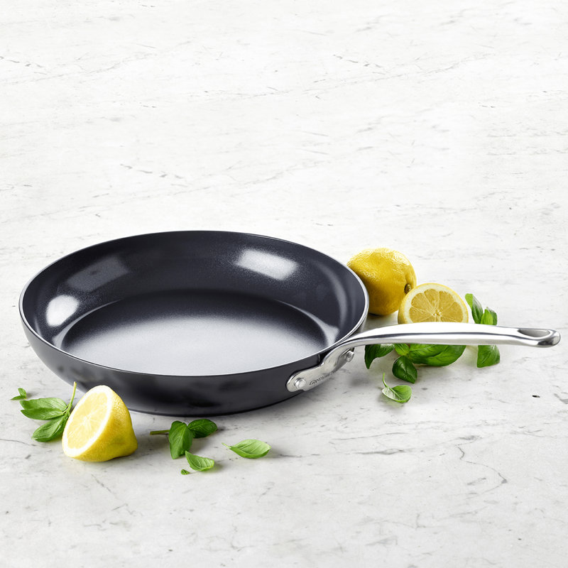 GreenPan Barcelona Black Aluminium Non-Stick Frying Pan, 24 cm