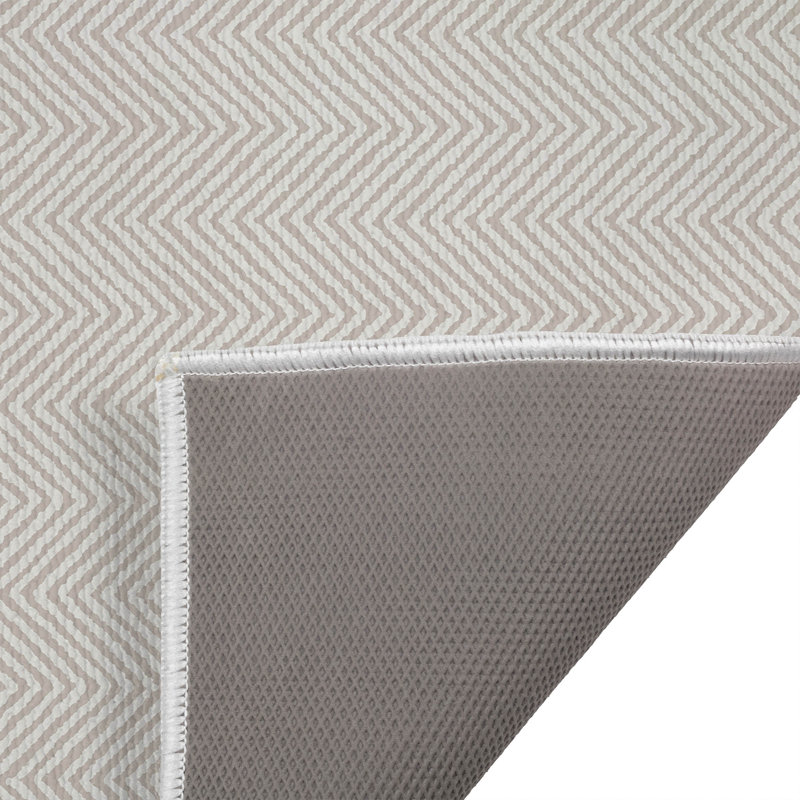 Paillasson Chevron Groove, Taupe, 17" W x 24" L
