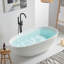 Baignoire autoportante à surface solide 55 po x 30,7 po