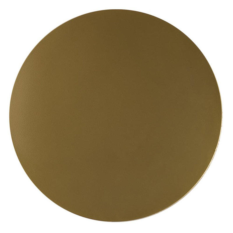 Schaller Glass LED Flush Mounted Sconce, Gold, 25cm H x 25cm W x 2.5cm D