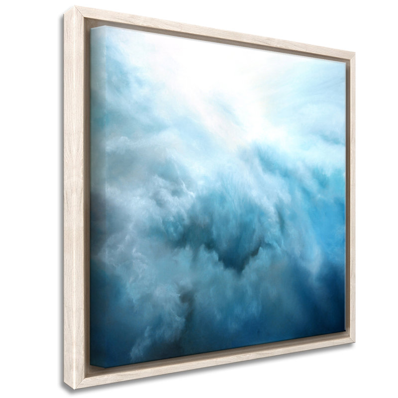 Coastal Retreat Underwater Clouds IV by  - Floater Frame Print on Canvas, 20" H x 20" W x 2.5" D
