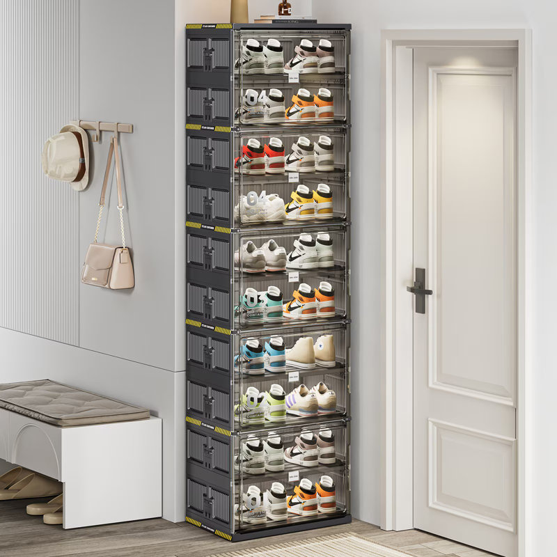 Range-chaussures pliable à 10 niveaux pour vestibule