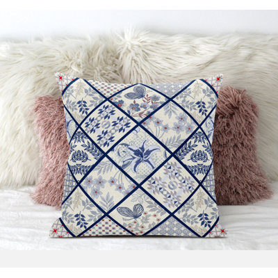 Coussin en suède avec fermeture à glissière Fall Patch