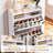 Mordern Shoe Storage Cabinet With Gold Handle and Gold Feet, 2 Flip-Out Drawers