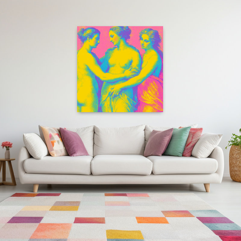 Art contemporain, art contemporain abstrait, H 48 po x l 48 po