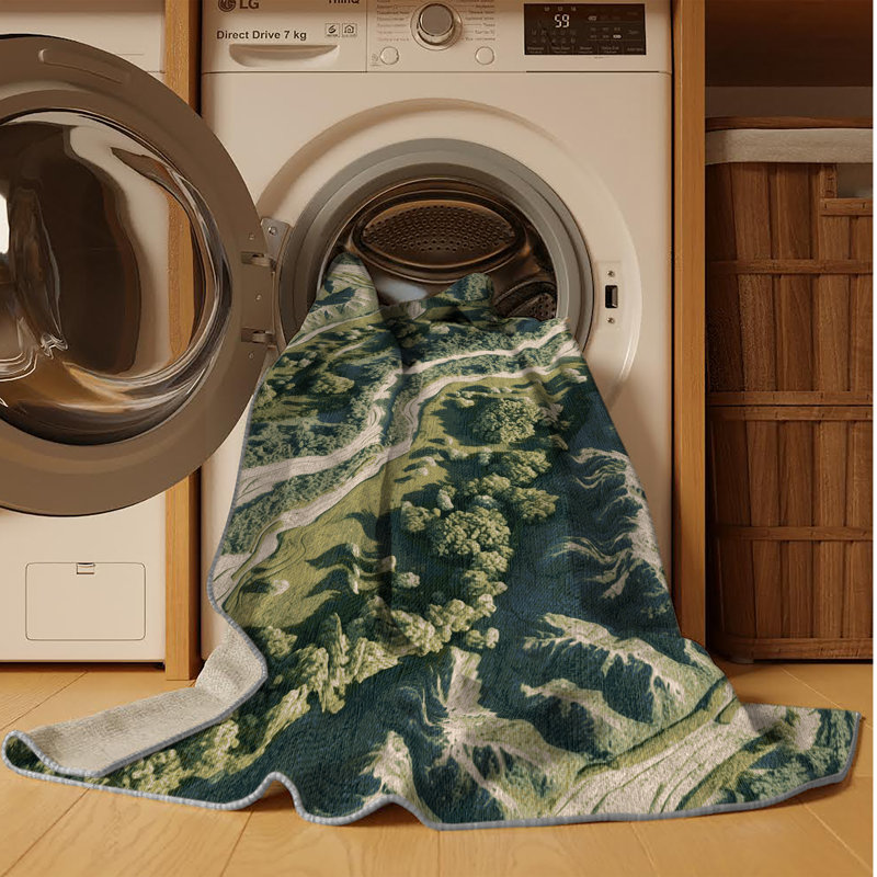 Tapis gris lavable à la machine, Tapis de couloir 2 pi x 5 pi