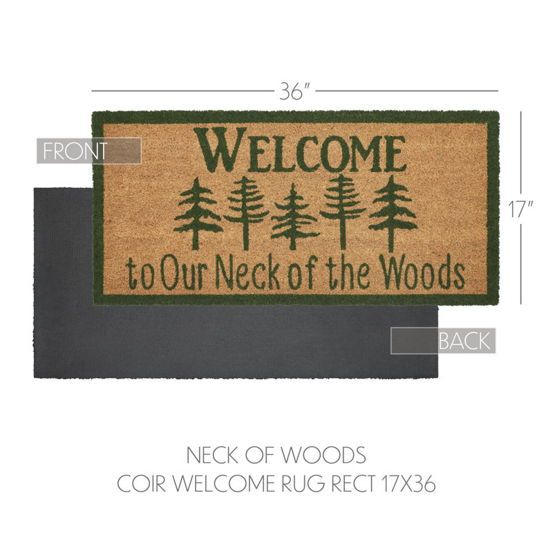 Tapis festif à col de coco Festive Finds, L 17 po x L 36 po
