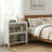 2-tier Open Bookshelf, 27.56"W Engineered Wood Storage, Shelf With Legs For Living Room, Bedroom, Home Office, White-501155998