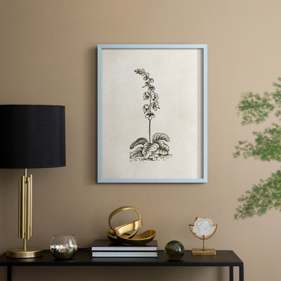 Impression florale vintage encadrée CECXIX - bois massif