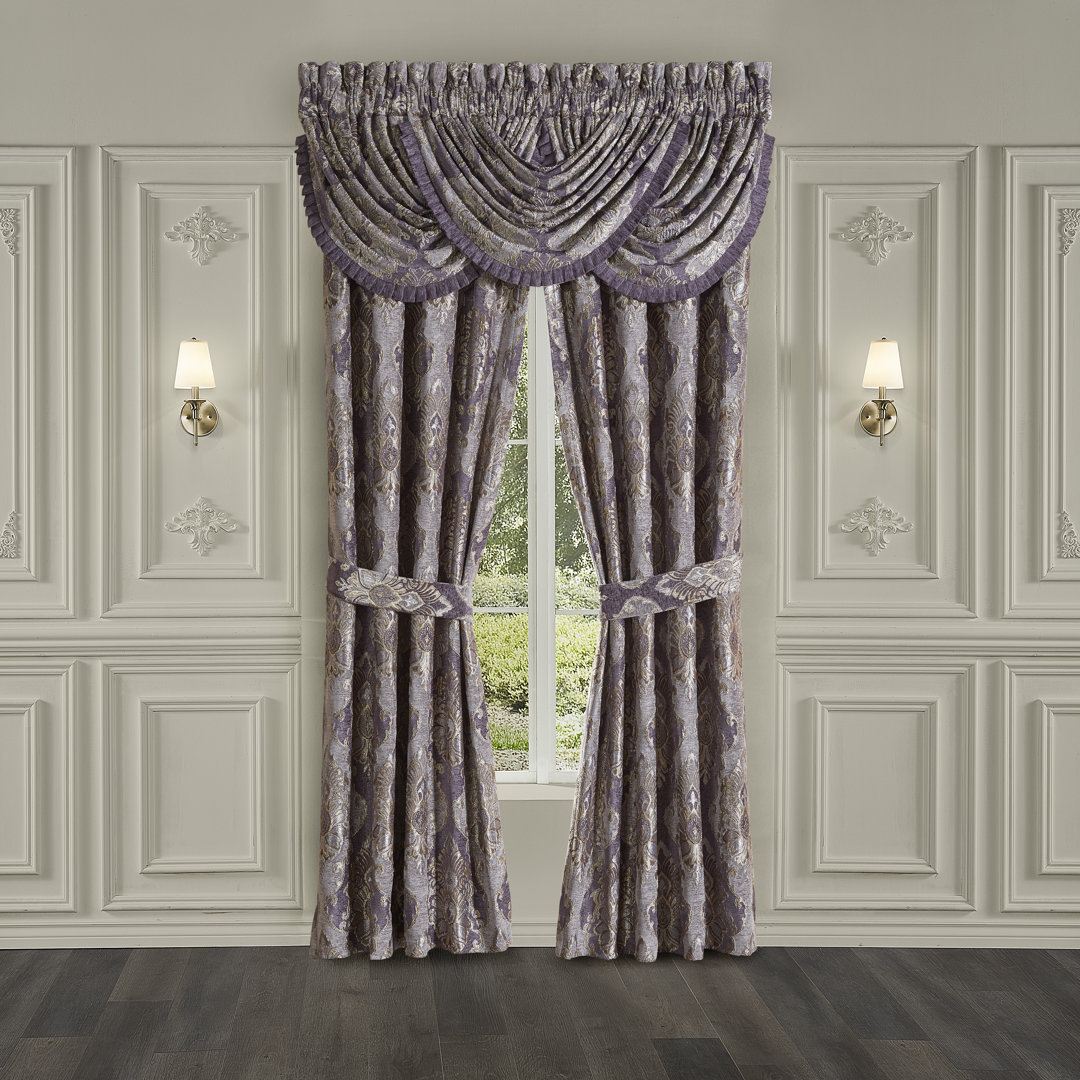 Dominique Curtain Panel Pair Five Queens Court Size per 