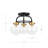 Afeni Glass Semi Flush Mount