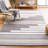 Kilim Hand Woven Performance Striped Rug-69430910
