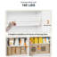 Armoire de rangement en métal H 47,3 po x l 23,7 po x P 11,9 po