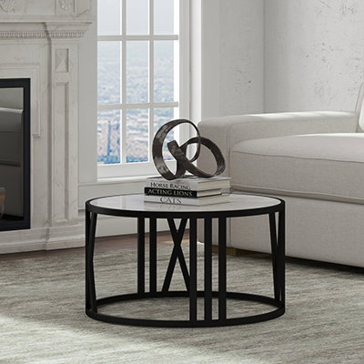 Decorative Metal Aluminum Modern Sculptural Accent Piece - Black