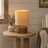 Wood Table Lamp with Shade-1145685380