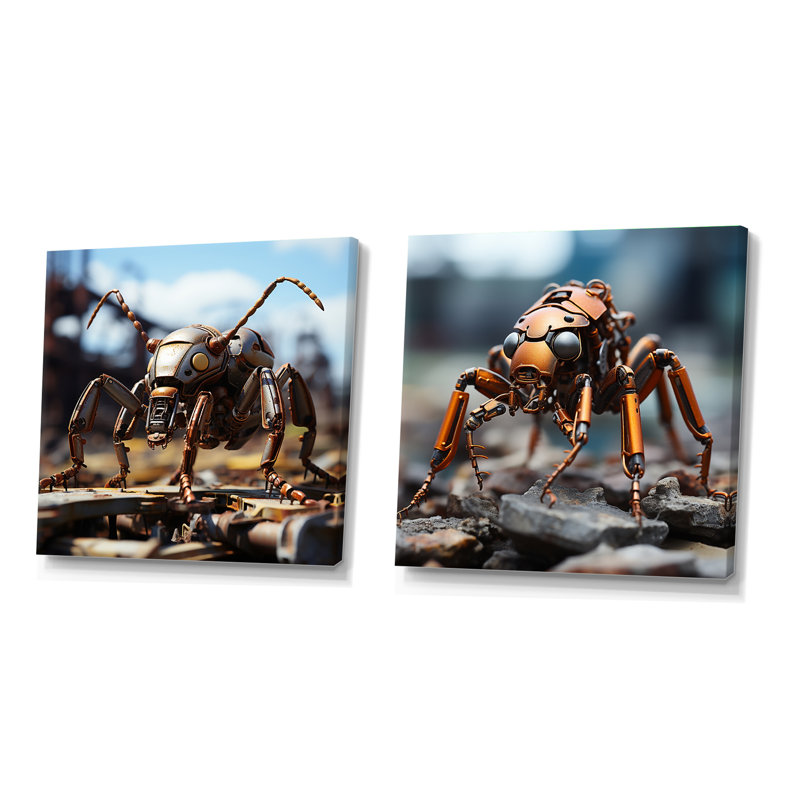 Ensemble de 2 fourmis industrielles Industrial Ant, Toile tendue, H 16 po x l 33 po