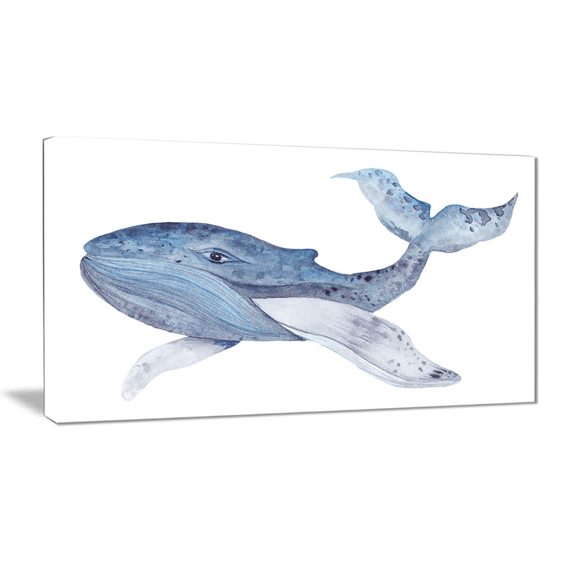 « large baleine de baleine », impression sur toile, H 8 po x l 12 po x P 1 po