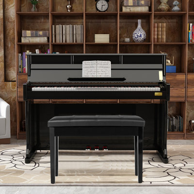 Nahome Genuine Leather Upholstered Storage Bench
