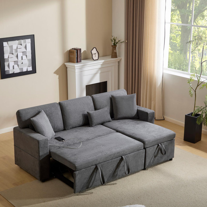 3 Seater Fabric Corner Sofa , Grey